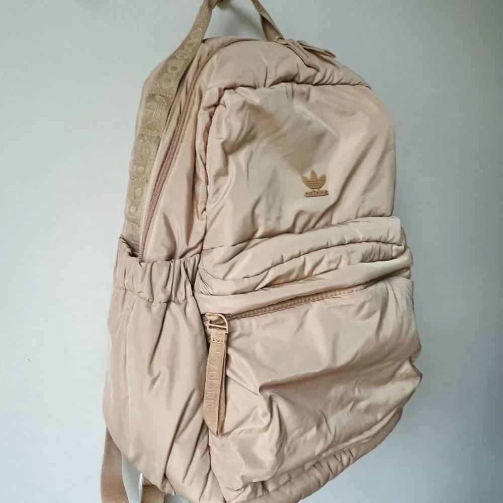 Adidas Puffer Backpack in Magic Beige NWOT - Picture 2 of 13